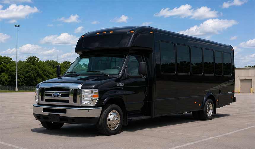 20-passenger minibus available for charter in Montgomery, TX